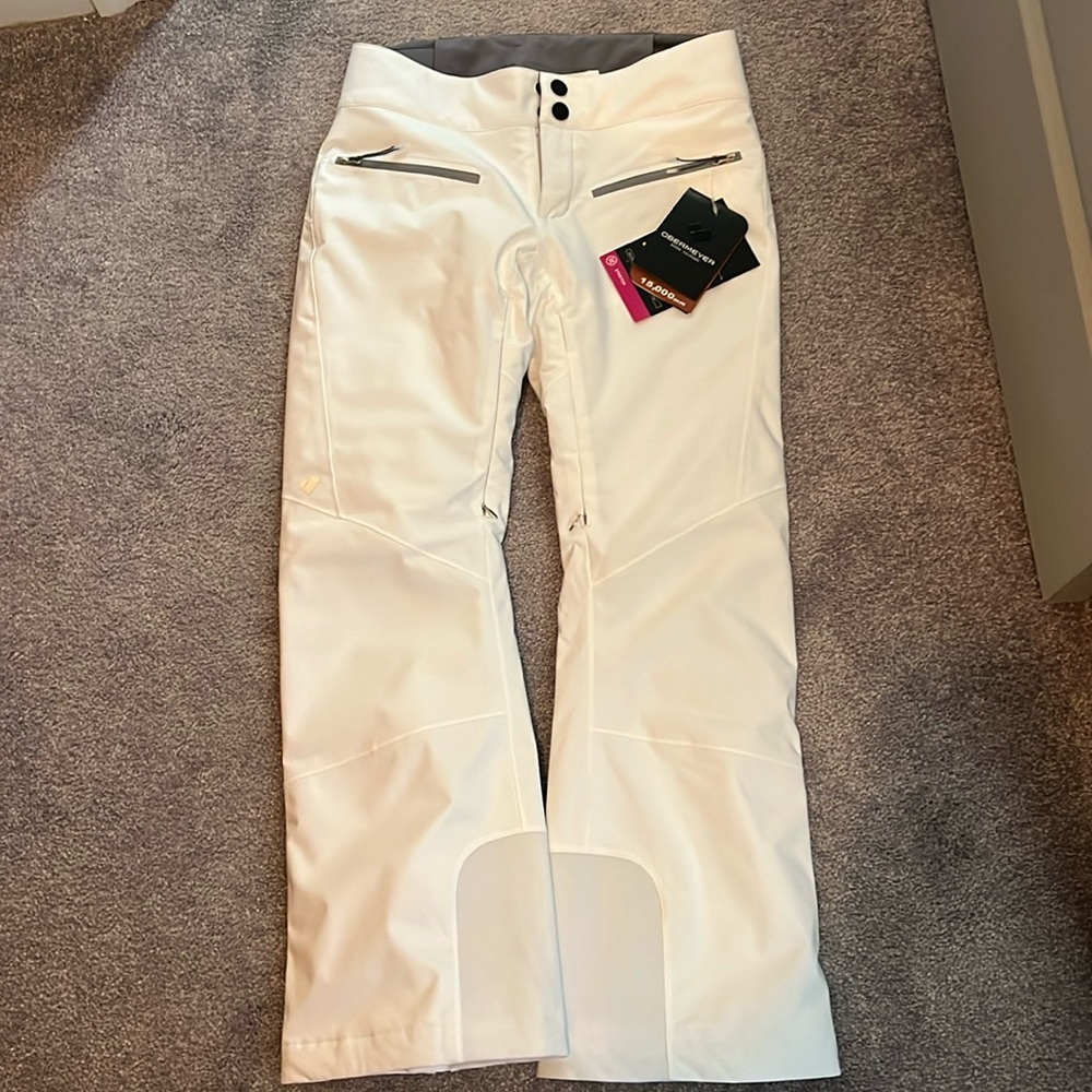 Obermeyer white bliss pant size 2 short NWT
